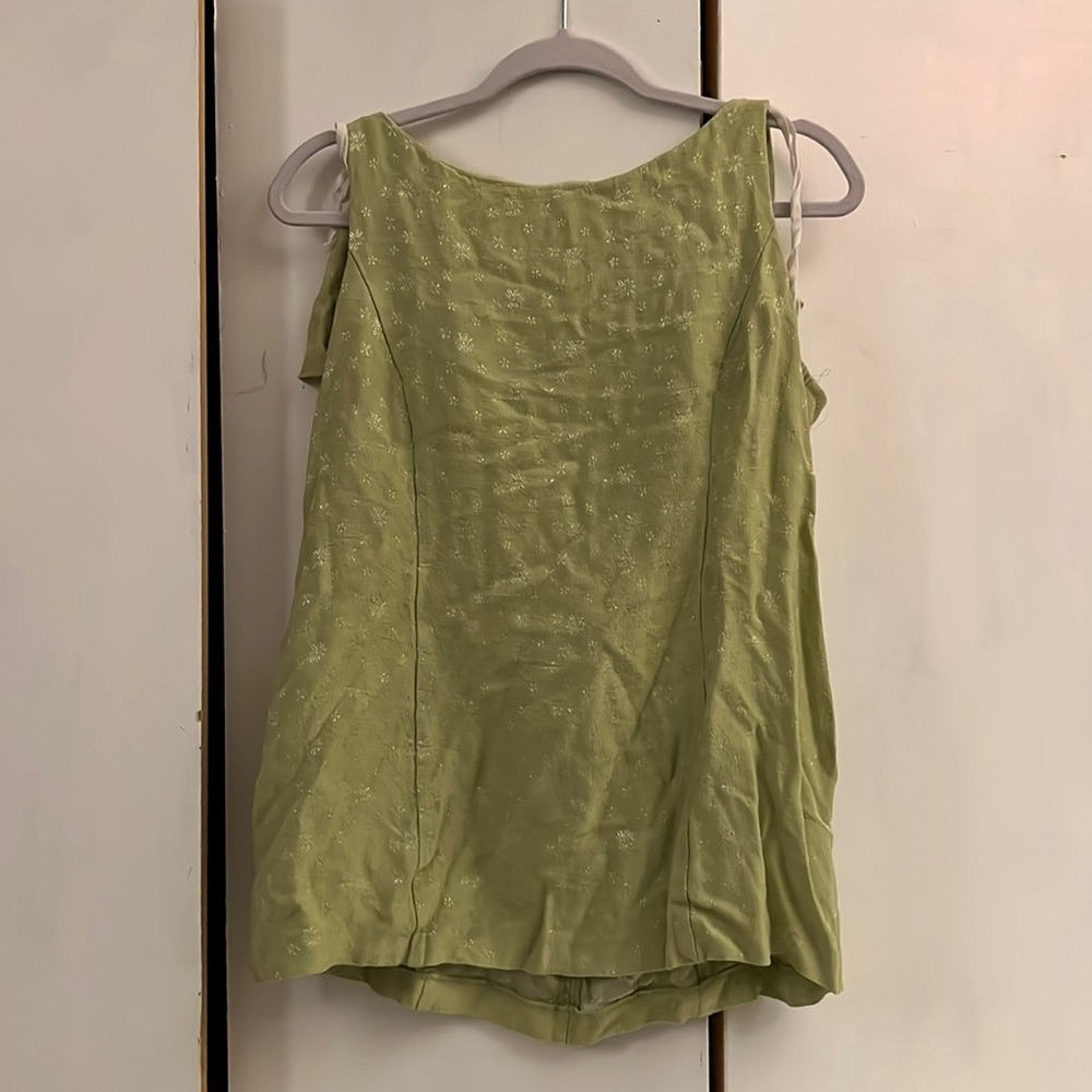 Green short dress/long skirt
